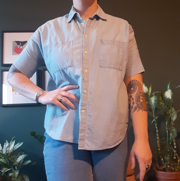 madewell chambray courier shirt